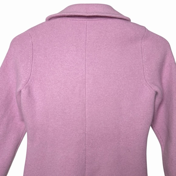 Ann Taylor Womens Petites XS Lavender Angora Wool Knit Blazer Cardigan Coquette - Picture 4 of 12
